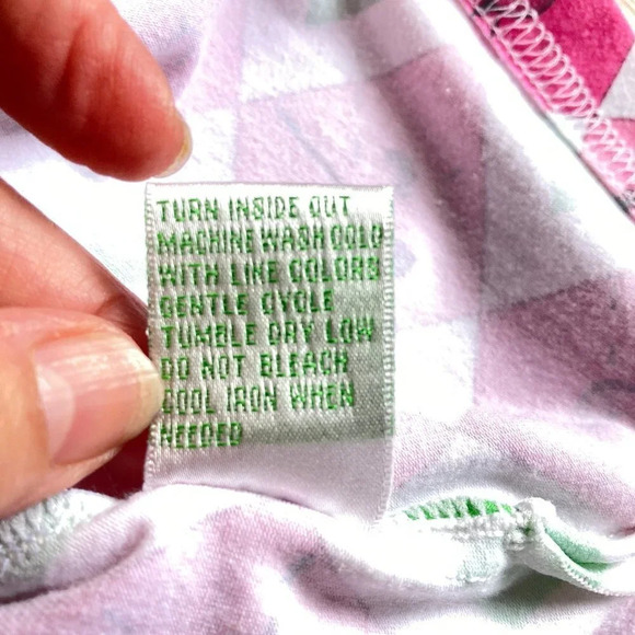 ALLYSON Whitmore Golf Polo Pink, White & Green Pattern w Golf Tees and Clubs, PL - Picture 8 of 11